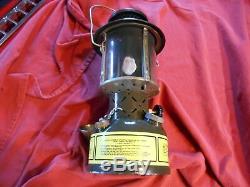 Vintage Usa Military 1988 Coleman Type Gas Field Lantern Rare Blacked