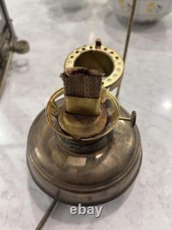 Vintage Viking Brass Ship Lantern Nautical Hanging Oil Lamp With 6 Inch Chimney