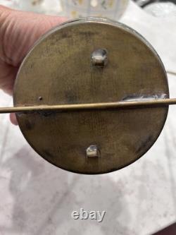 Vintage Viking Brass Ship Lantern Nautical Hanging Oil Lamp With 6 Inch Chimney