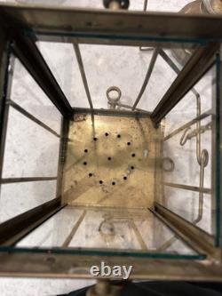 Vintage Viking Brass Ship Lantern Nautical Hanging Oil Lamp With 6 Inch Chimney