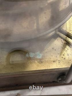 Vintage Viking Brass Ship Lantern Nautical Hanging Oil Lamp With 6 Inch Chimney