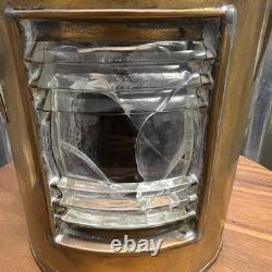 Vintage WT George & Co. Meteorite 9563 Brass Signal Lantern Made In England