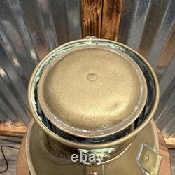 Vintage WT George & Co. Meteorite 9563 Brass Signal Lantern Made In England