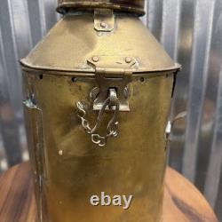 Vintage WT George & Co. Meteorite 9563 Brass Signal Lantern Made In England