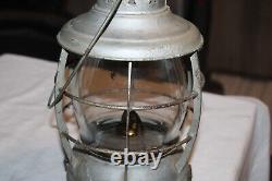 Vintage Wilcox Crittenden & Co. Nautical Hurricane Tested Marine Lantern Light