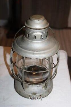 Vintage Wilcox Crittenden & Co. Nautical Hurricane Tested Marine Lantern Light