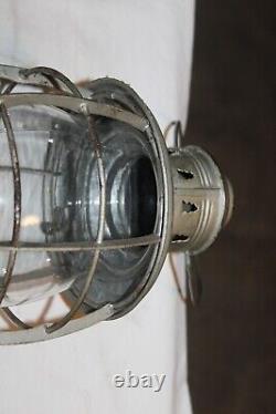 Vintage Wilcox Crittenden & Co. Nautical Hurricane Tested Marine Lantern Light