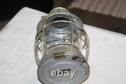 Vintage Wilcox Crittenden & Co. Nautical Hurricane Tested Marine Lantern Light