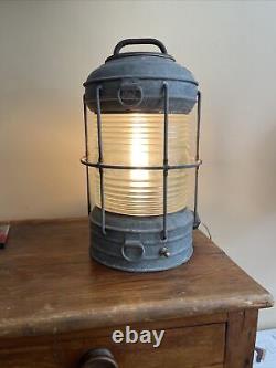 Vintage Wilcox Crittenden Electric Nautical Dock Boathouse Lantern Light