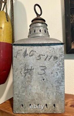 Vintage Wilcox Crittenden Port Corner Ship's Lantern