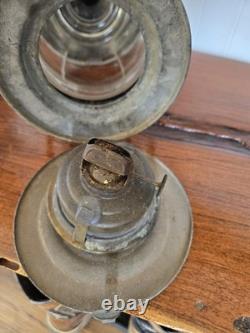 Vintage Wilcox, Crittendon Nautical Marine Lantern. 11 Tall Glass Globe