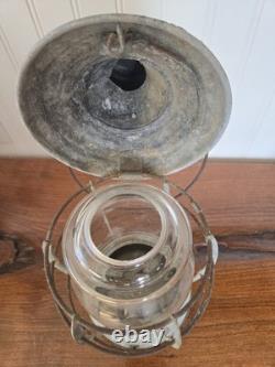 Vintage Wilcox, Crittendon Nautical Marine Lantern. 11 Tall Glass Globe