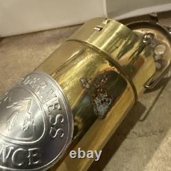 Vintage Wilderness Experience Brass Candle Lantern Camping Extremely Rare