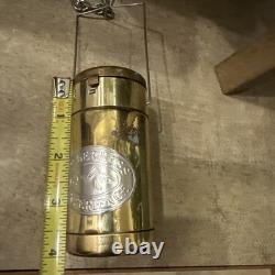 Vintage Wilderness Experience Brass Candle Lantern Camping Extremely Rare