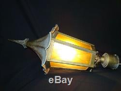 Vintage Witches Hat Light Entry Post Sconce Gothic Tudor Outdoor Kichler Lantern