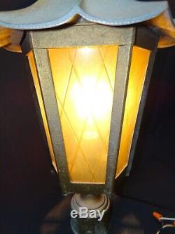 Vintage Witches Hat Light Entry Post Sconce Gothic Tudor Outdoor Kichler Lantern