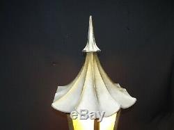 Vintage Witches Hat Light Entry Post Sconce Gothic Tudor Outdoor Kichler Lantern