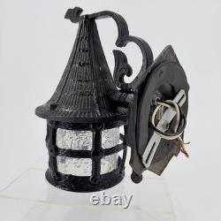 Vintage Witches Hat Tudor Gothic Lantern Style Porch Light Fixture