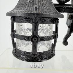 Vintage Witches Hat Tudor Gothic Lantern Style Porch Light Fixture