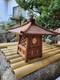 Vintage Wooden Andon Lantern Japanese Antique Lighting (Tested & Working)