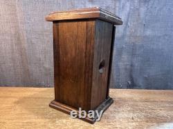 Vintage Wooden Candle Lantern Unicorn Front Glass Antique Holder Unique Retro
