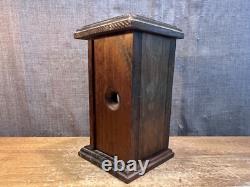 Vintage Wooden Candle Lantern Unicorn Front Glass Antique Holder Unique Retro