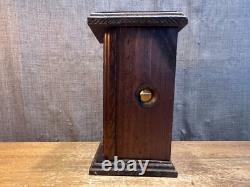 Vintage Wooden Candle Lantern Unicorn Front Glass Antique Holder Unique Retro