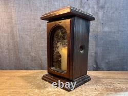 Vintage Wooden Candle Lantern Unicorn Front Glass Antique Holder Unique Retro