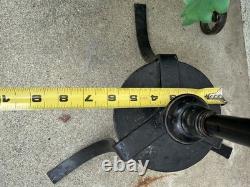 Vintage Wrought Iron Lantern Floor Candelabra