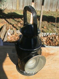 Vintage and Rare Railroad Lantern with sliding lens's Red and Green 5 1/4 Tall