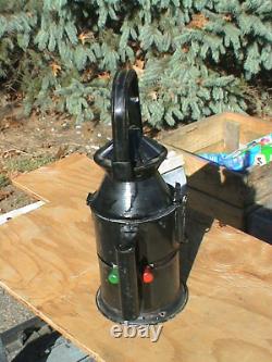 Vintage and Rare Railroad Lantern with sliding lens's Red and Green 5 1/4 Tall