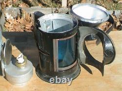 Vintage and Rare Railroad Lantern with sliding lens's Red and Green 5 1/4 Tall