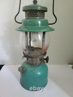 Vintage coleman 247 lantern scout canada dated 2/47 seafoam