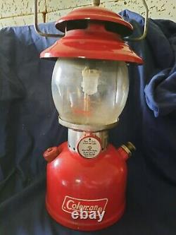 Vintage coleman lantern 200a red