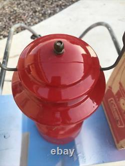 Vintage coleman lantern 200a red 1971