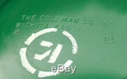 Vintage green 1982 COLEMAN Model 201 KEROSENE LANTERN Mint never fired