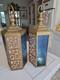 Vintage hexagonal Moroccan-style lantern constructed with an antique brass