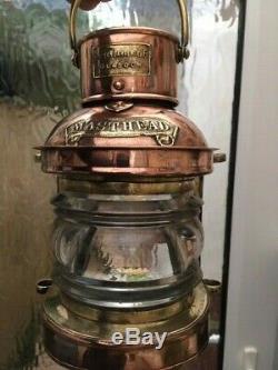 Vintage ships Light Masthead light copper light brass lantern boat yacht marine