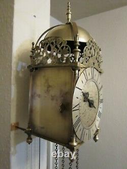 Vintage weight driven lantern rclock