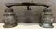 Vintages 1920s Nautical Maritime Brass Lantern Light Fixture Electric