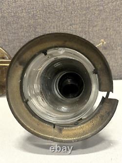 Vintages 1920s Nautical Maritime Brass Lantern Light Fixture Electric
