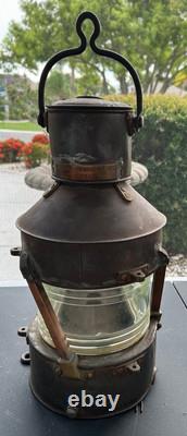 Vtg 1945 Ships Lantern Not Under Command Best & Lloyd Huge 22 RoyalNavy WWII