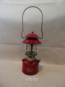 Vtg 1974 Red Coleman Lantern Model 200A Single Mantle 4/74 Wichita, KS