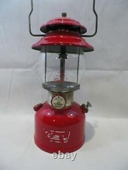 Vtg 1974 Red Coleman Lantern Model 200A Single Mantle 4/74 Wichita, KS