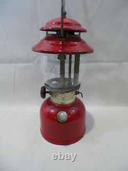 Vtg 1974 Red Coleman Lantern Model 200A Single Mantle 4/74 Wichita, KS