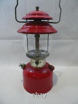 Vtg 1974 Red Coleman Lantern Model 200A Single Mantle 4/74 Wichita, KS