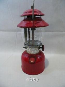 Vtg 1974 Red Coleman Lantern Model 200A Single Mantle 4/74 Wichita, KS