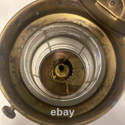 Vtg ANKERLICHT Brass Lantern 9 NAUTICAL Maritime GLASS Kerosene Decor antique