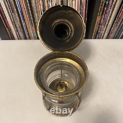 Vtg ANKERLICHT Brass Lantern 9 NAUTICAL Maritime GLASS Kerosene Decor antique