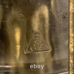 Vtg ANKERLICHT Brass Lantern 9 NAUTICAL Maritime GLASS Kerosene Decor antique